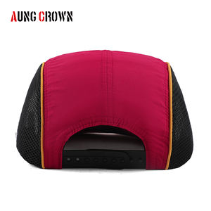 Casquettes de <span class=keywords><strong>camping</strong></span> 5 panneaux en maille respirante pour l'été, séchage rapide, pour le sport en extérieur, avec logo brodé personnalisé, pour la course sur sentier - Product Image 4