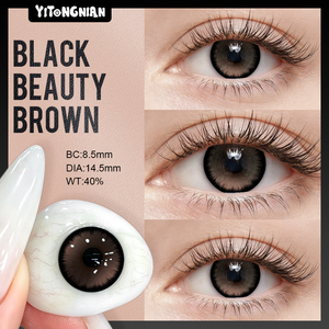 คอนแทคเลนส์สีธรรมชาติ YITONGNIAN รุ่น Angela สีน้ำตาลกาแฟ ขนาด 14.5 มม. แพ็คคู่ แบบใส่ 6 เดือน - Product Image 4