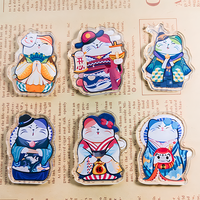 Imán Acrílico Personalizado para Refrigerador con Diseño de Anime y Dibujos Animados, Imán Impreso con Personajes para Colección de Mercancía de Cómics