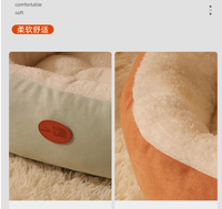 Canapé-lit de luxe pour chat et chien, en fibre de polyester solide et moderne, moelleux, en forme de donut, très résistant, extra large, vente en gros