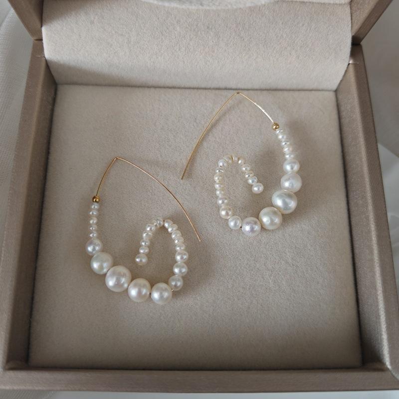 Style Gender Natural Pearl Cross-Border for French-Style Sophisticated Instagram ...
