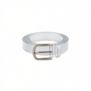 Cinturón Transparente con Hebilla de Anillo en D de PU de 2.3 cm, Cinturón Casual de Moda para Mujer - Product Image 3