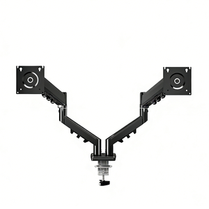 Charmount Soporte de Escritorio para Monitor Doble de <span class=keywords><strong>32</strong></span> Pulgadas con 2 Brazos Giratorios y Ajustables VESA, Color Blanco - Product Image 1