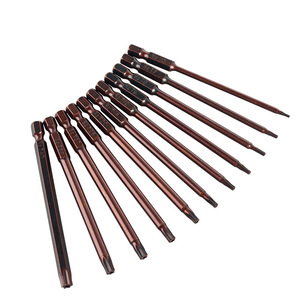 Juego de Puntas de Destornillador Torx Yunbei Yb de 100 mm, Grado Industrial, 11 Piezas: T6, T7, T8, T9, T10, T15, T20, T25, T27, T30, T40 - Product Image 5