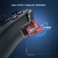   Control Inalámbrico T4 Cyclone Pro para PC, Switch, IOS y Android, Gamepad 2.4G con Joystick de Efecto Hall