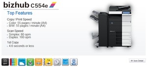 เครื่องถ่ายเอกสารสีคุณภาพสูง Bizhub รุ่น C554e - Product Image 6