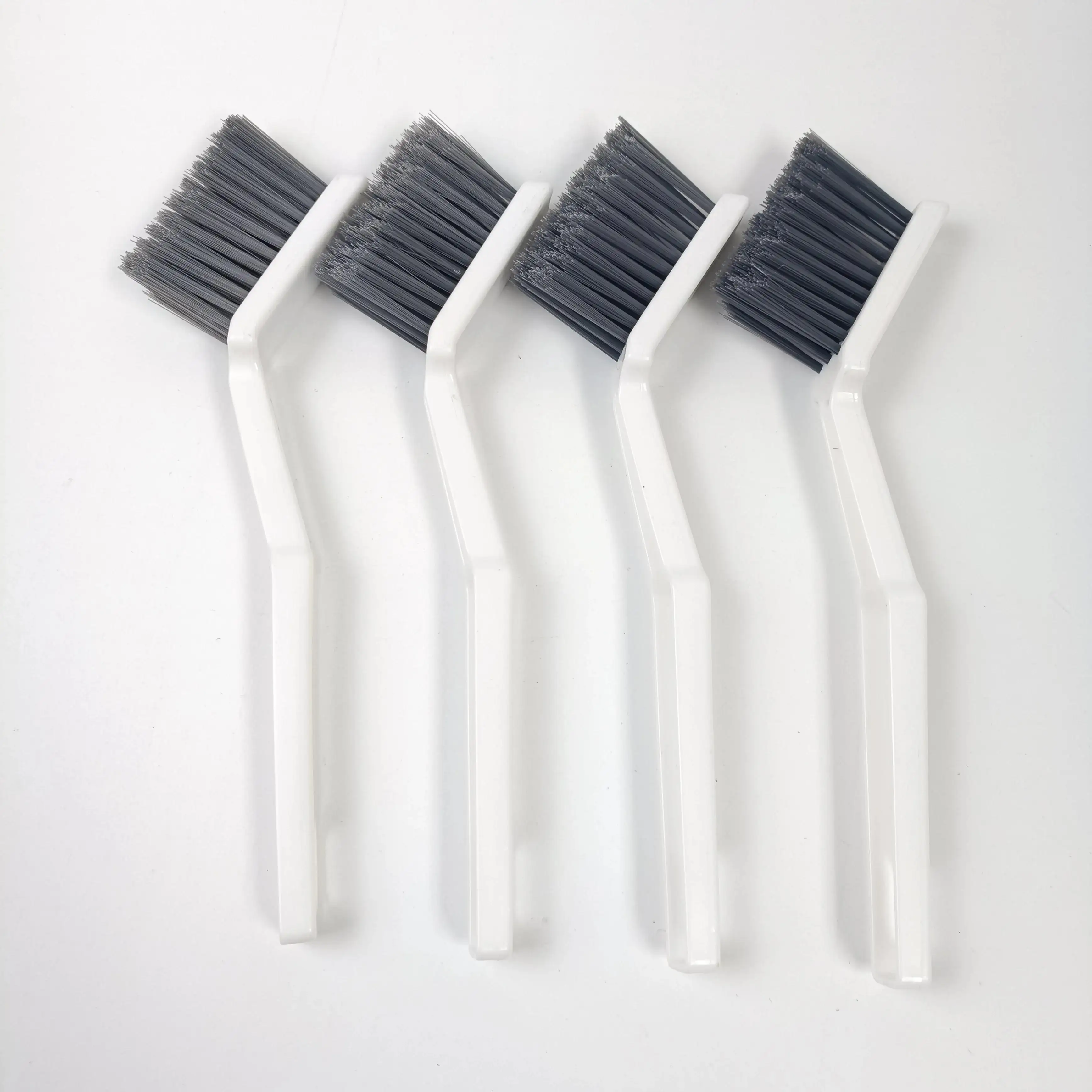 Escova de limpeza de cabo longo durável branca, molde de plástico para limpeza de lacunas, ideal para limpeza eficiente, mais vendida