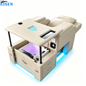KISEN Professional Luxury Modern Lounge Reclining Manicure Foot Spa Electric Massage Beauty Nail Salon Luxe Spa Pedicure <b>Chair</b> - Product Image 4