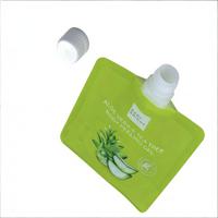 Sachets en plastique personnalisés imprimés, résistants à l'humidité, avec petite poignée, pour le stockage de gel d'aloe vera, de cosmétiques liquides