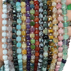 Cube de <span class=keywords><strong>sucre</strong></span> en pierre naturelle perles en vrac carré verre agate cristal bijoux à bricoler soi-même bracelet voiture sac accessoires en gros - Product Image 5