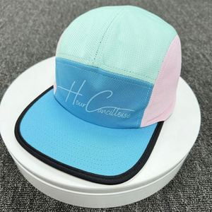 Gorras de running de 5 paneles con bloque de color, impermeables de nailon, personalizables, de secado rápido, para camping y actividades al aire libre - Product Image 5