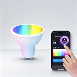 หลอดไฟ LED อัจฉริยะ CCTRGB รองรับ Alexa และ Google Assistant รุ่น Gu10 AC230V 5W สำหรับควบคุมการหรี่แสง วัสดุพลาสติก - Product Image 1