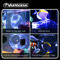 VASTOCEAN Piège à poissons magnétique en plastique haute transparence pour aquarium marin, en stock