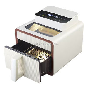 ANWELL Friteuse à air intelligente carrée 5L 6L 7L avec écran tactile numérique et fenêtre de visualisation en verre, multifonction pour cuisine domestique, cuisson sans huile - Product Image 3