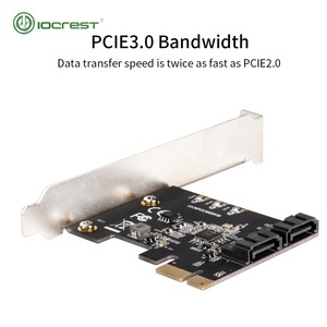 IOCREST <span class=keywords><strong>PCIe</strong></span> 3.0 Gen3 x1 để 2 cổng SATAIII 6 Gb/giây mở rộng điều khiển Thẻ Thẻ có thể kết nối 2 <span class=keywords><strong>sata</strong></span> ssd - Product Image 4