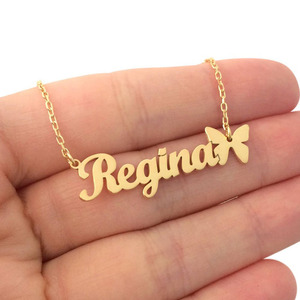 2025 Fashion Trendy Stainless Steel Engraving Custom Personalized <strong>Necklace</strong> - Product Image 4