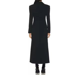 เดรสใหม่มาแรง ราคาถูก ชุดทำงานสไตล์วินเทจ คอวี แขนยาว ผ้าลินินคอตตอน ทรงแม็กซี่ สำหรับผู้หญิง/ซีอีโอ - Product Image 3