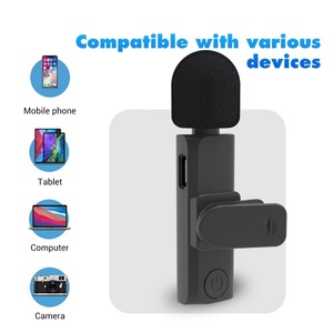 ไมโครโฟน lavalier 2.4G ไร้สายตัดเสียงรบกวนอัจฉริยะน้ำหนักเบาสำหรับการบันทึก - Product Image 5