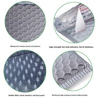 Sacs d'expédition en polybulle épaisse argentée avec revêtement en aluminium 210g/m² pour l'emballage de sous-vêtements, l'envoi et la livraison EMS