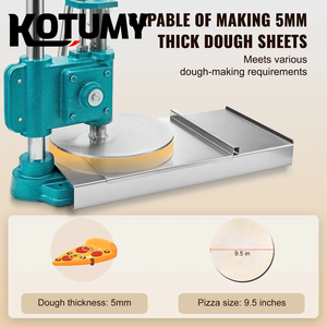 Hướng dẫn sử dụng bánh pizza bột Báo Chí, thép không gỉ chapati <span class=keywords><strong>Maker</strong></span> & Pastry Presser cho nhà/thương mại - Product Image 4