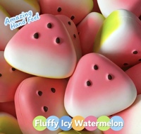 Jouet Squishy Pastèque en PU à Rebond Lent, Anti-Stress Fidget Ball pour Soulager l'Anxiété