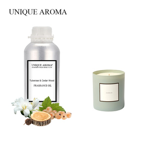 Vela Vegana de Soya con Aroma Único a Tuberosa y Madera de Cedro, Fragancia Intensa, Aceite Aromático al por Mayor, Aceite de Tuberosa para Velas - Product Image 1
