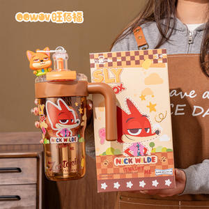 Botella de Agua Tritan de <span class=keywords><strong>Disney</strong></span> con Pajita, Asa, Tapa y Filtro para Té, Ideal para Regalar o como Obsequio para Niños - Product Image 2