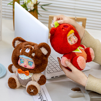 Schattige Cartoon Fruitgroenteserie Pluche Vinyl Gezichtspop Zacht Knuffeldier Speelgoed Stress Verlichting Geschenk Blind Doos Speelgoed Voor Kind