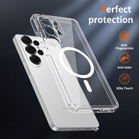 Vente en gros d'usine Nouvelle coque de téléphone portable magnétique transparente avec protection de film d'objectif pour Samsung S26 Series Samsung S26 Ultra Case