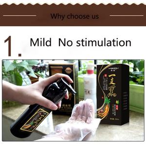 Champú para el Cabello de Color Castaño Oscuro y Negro Natural, Sin Amoníaco, Marca MEIDU Carthaea, Fabricante de Coloración Capilar, Marca Privada - Product Image 3