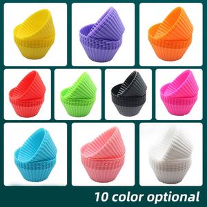 Moule à cupcakes en silicone réutilisable et coloré pour la pâtisserie, vente en gros personnalisée, doublures pour muffins - Product Image 6