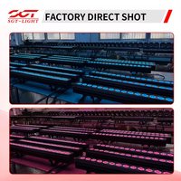 Proyector LED RGBWA de 18 Piezas y 30w, IP65 DMX512, de Aluminio, para Exteriores, Efecto de Iluminación de Pared, para Escenarios, Discotecas y Eventos