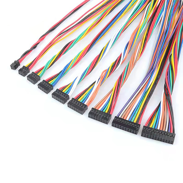 Factory Wholesale 2p 3p 4p 5p 6p 7p 8p 9p 10p Female to Female 2.54mm Dupont Connector  Jumper Ribbon Cables