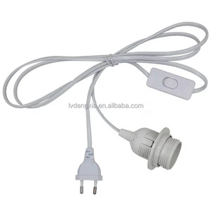 <span class=keywords><strong>E27</strong></span> Bases de lampe EU/US/UK Plug avec interrupteur marche/arrêt fil 1.8m cordon d'alimentation câble Hanglamp support prise adaptateur pour pendentif <span class=keywords><strong>E27</strong></span> <span class=keywords><strong>ampoule</strong></span> - Product Image 1