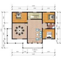 Maison préfabriquée en panneaux sandwich en acier léger de 20 pieds, maison préfabriquée en kit, design moderne de haute qualité, poste de garde en conteneur