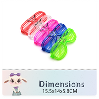 Accessoires lumineux pour Halloween pour adultes et enfants, fournitures de fête néon, lunettes de soleil, modes lumineux, lunettes LED