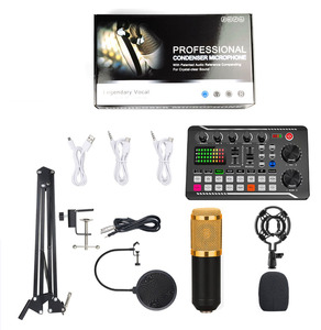 Enregistrement en Studio professionnel <span class=keywords><strong>BM</strong></span> <span class=keywords><strong>800</strong></span> Microphone F998 micro à condensateur vocal pour karaoké Youtube cartes son Audio en direct mélangeurs - Product Image 2