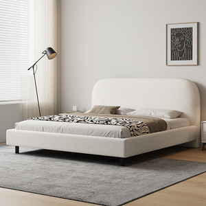 Struttura <span class=keywords><strong>Letto</strong></span> <span class=keywords><strong>Matrimoniale</strong></span> Moderno Nordico <span class=keywords><strong>in</strong></span> Tessuto di <span class=keywords><strong>Velluto</strong></span> Queen/King Size, <span class=keywords><strong>Letto</strong></span> Imbottito <span class=keywords><strong>in</strong></span> Legno con Garanzia di 3 Anni per la Camera da <span class=keywords><strong>Letto</strong></span> - Product Image 2