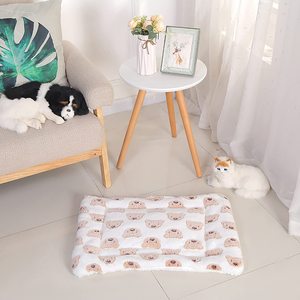Custom Warm Thickened Fluffy Premium Dog <b>Blankets</b> Pet Coral Velvet Flannel Fleece Puppy Bed Mat Pad <b>Blanket</b> With Cute Paw Prints - Product Image 3