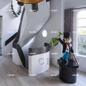 Escultura <span class=keywords><strong>de</strong></span> Fibra <span class=keywords><strong>de</strong></span> Vidrio <span class=keywords><strong>de</strong></span> Alta Calidad con Acabado Cromado Brillante, Figura <span class=keywords><strong>de</strong></span> <span class=keywords><strong>Sonic</strong></span>, Perro Globo <span class=keywords><strong>de</strong></span> Dibujos Animados, Escultura Pop Art <span class=keywords><strong>de</strong></span> Alec Monopoly - Product Image 5