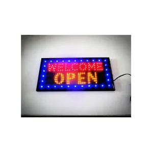 Panneau ouvert à LED pour le bureau, de grande taille, en néon, 19x10 pouces