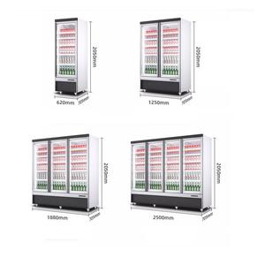 Muxue מדלת זכוכית אחת מסחרית זקופה זקופה דלת מזכוכית מפתחלים אוטומטית צמיגה גבוהה יותר עבור משקה - Product Image 6