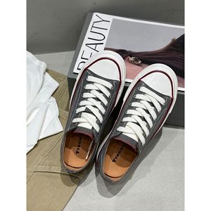 Baskets montantes décontractées à lacets, style sport, nouvelle collection 2026, bout classique, polyvalentes, antidérapantes, rehaussantes, en toile blanche, toutes saisons - Product Image 2