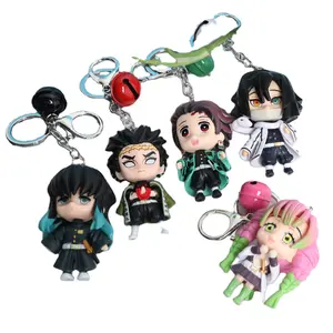 Großhandel Set Puppe Schlüssel bund Dämonen töter PVC Anime Figuren Schlüssel bund