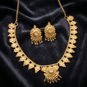 Wholesale 14K 18K 24K Gold Filled Forming Jewelry Set, Floral Design Fashion Jewelry Set, Brass Gold Plated Luxury Jewelry Set. - Product Image 1