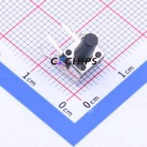 K2-1102AQ-O4CW-01 Tactile Switch Bent Lead Through Hole,6x6mm Switch 2.5N Right Angle Insert 6mm 6mm - Product Image 1