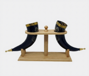 แก้วน้ำวัวทำมือจากเขาควาย แก้วเบียร์ทรงวิกิ้งค์ สไตล์ยุคกลาง - Product Image 3