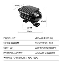 Faros delanteros de bicicleta de Motor de doble Color, mini luz de conducción para motocicleta, luz led, Faro, Luces Para Motos, Focos Led