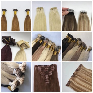 Châu Âu phần mở rộng tóc con người đôi rút ra nhà tài trợ tóc xương màu sắc tự nhiên thẳng phần mở rộng tóc băng - Product Image 6