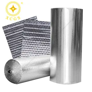 Lower MOQ Ready To Ship 1.2*40M Aluminium Foil Bubble Thermal Insulation Roll Heat Insulation For Roof Wall Floor House